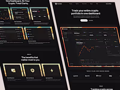 CoinDash Landing Page Design