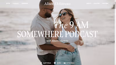 Webflow development - Alison Delamota