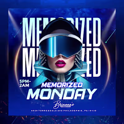 MEMORIZED MONDAY Event Flyer Design