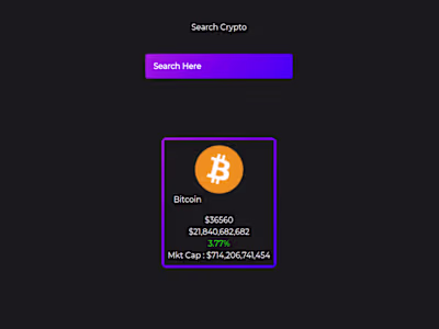 Real-Time Cryptocurrency Tracker