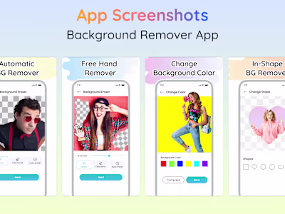 Modern Background Remover App UI Design