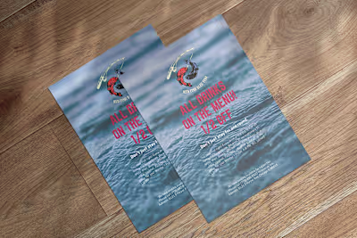 Red Fish Bleu Fish | Flyer Promotion Design 