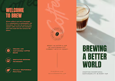 Modern brochure design