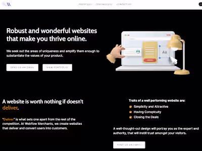 A Web Design and Development Website built from Scratch
