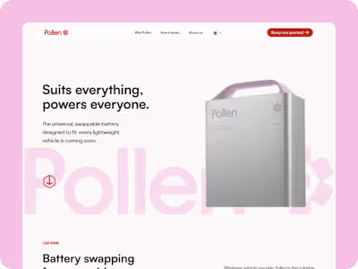 Pollen Startup Website