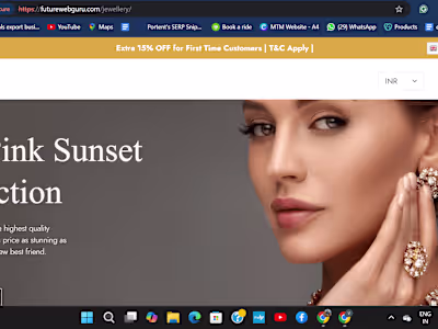 Luxury Jewelry E-Commerce Website – WordPress Development
