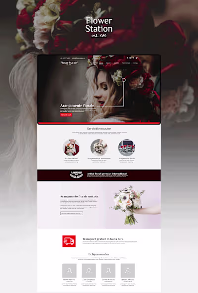Flower Station Landing Page