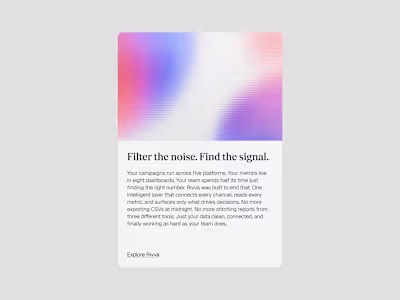 Rivva — A brand exploration.

Built