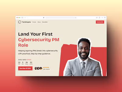 Course Landing page
