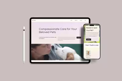 Pet Haven Website Template Design