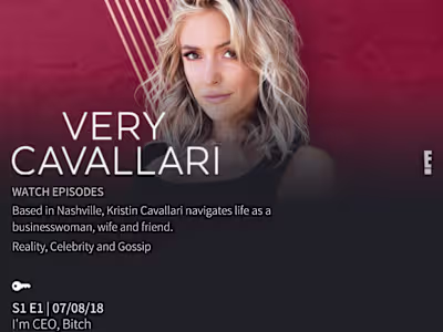 Pitch Deck Creator/Content Creator - Very Cavallari on E!