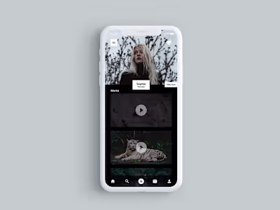 Portfolio app for videomakers