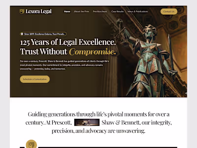 Designed this law firm website