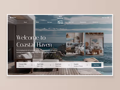 Luxury Villas Website