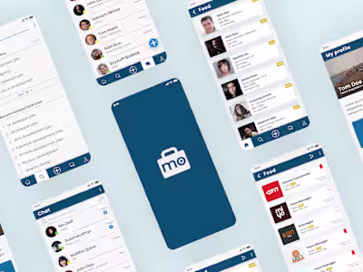 UI/UX design for Monnect