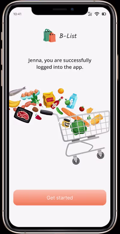 Shopping list app

