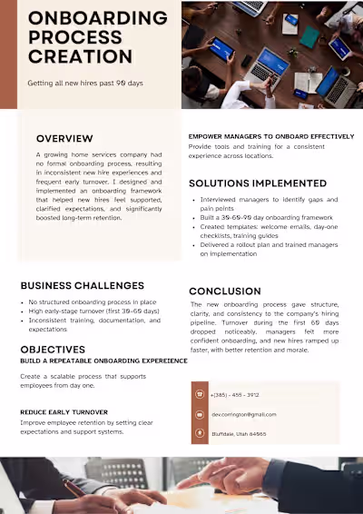 Onboarding Process Creation