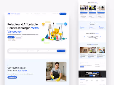 Home Cleaning Service Website 