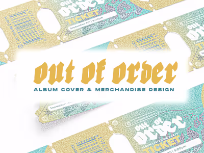Out Of Order Album Cover & Merchandise Design