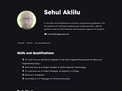 Resume Site