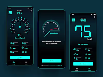 SpeedTrack - Mobile App Design
