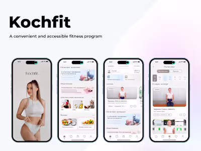 Kochfit Mobile Fitness App Development