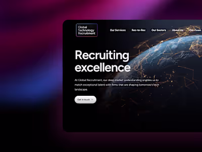 Slick Framer Website for Global Recruitment Agency