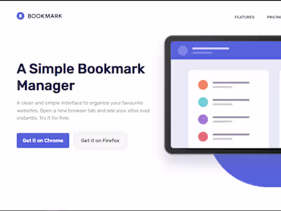 GitHub - ISHAN8585/bookmark-landing-page-master
