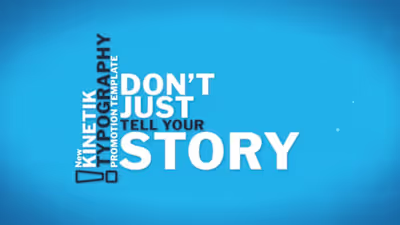 
Custom kinetic typography animation video