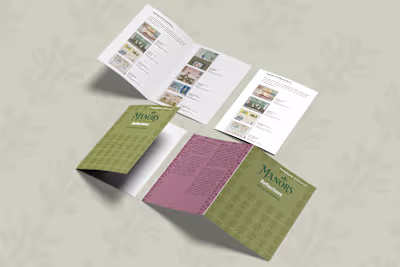 I recently finished a suite of print design elements for a m...