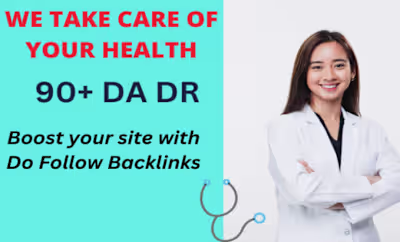 I will do medical guest post on high da site with do follow bac…