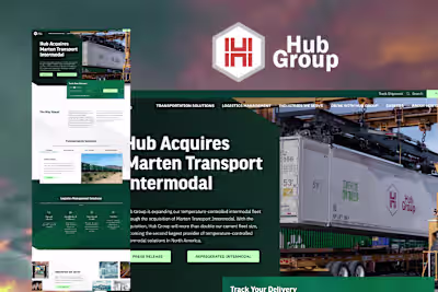 Hub Group Website Relaunch