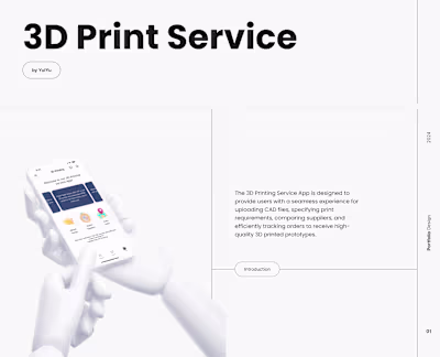 UIUX - 3D Printing Service APP