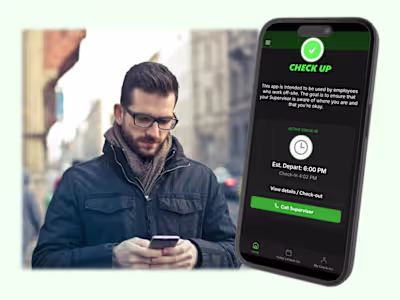 Lone Worker Check Up App