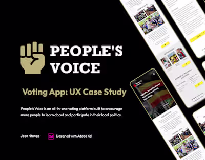 People's Voice Voting App | Behance