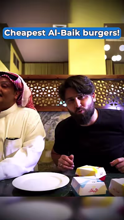 🇸🇦 Cheapest Al Baik Burgers Review #saudiarabiafood #albaik #…