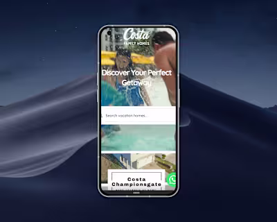 Fully mobile-optimized vacation rental site.