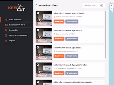 Keep IT Cut Salon Booking System