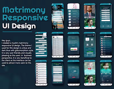 Matrimony Responsive UI design
