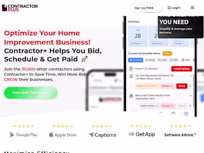 Contractor+ Web App