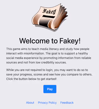 Fakey - Media Literacy App