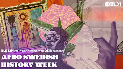 BLK STO — Flyer for Afro Swedish History Week at Spotify