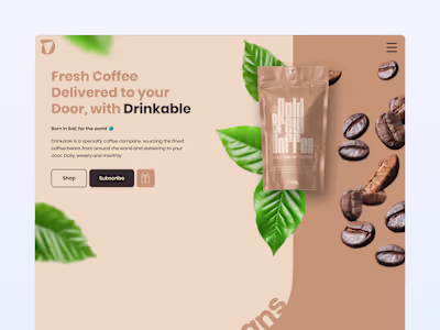 Drinkable Coffee Web Experience