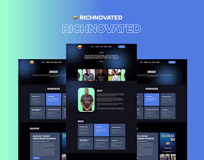 Author website design