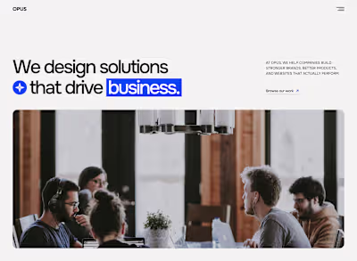 Opus - A Framer template for Digital Agencies