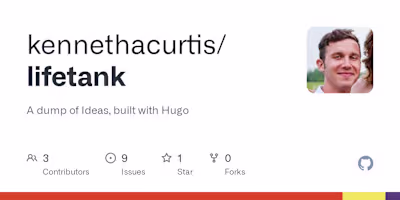lifetank: A dump of Ideas, built with Hugo and Netlify
