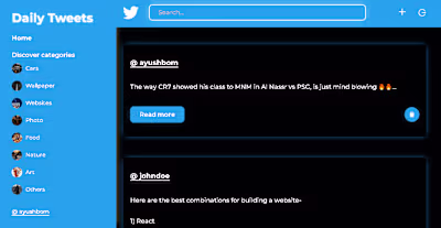 Daily Tweets - Another Microblogging Platform