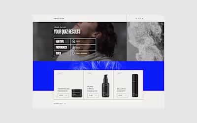 Menz Club — E-commerce