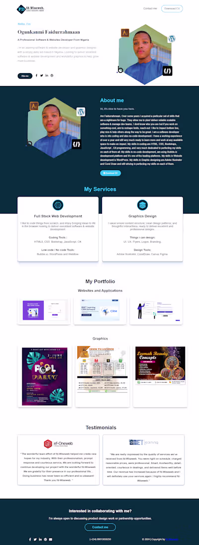 Portfolio With React