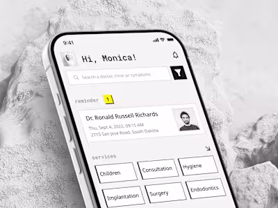 Doctor Appointment: UX/UI Design | Medical App Design